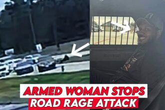 Armed Woman Stops Road Rage Attacker in Houston | Caught on Camera