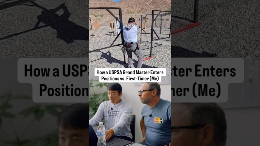 How a USPSA Grand Master Enters Positions vs. First-Timer (Me)