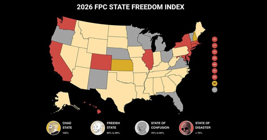 Firearms Policy Coalition Releases 2026 State Freedom Index — See How Your State Ranks on Gun Rights – USA Carry