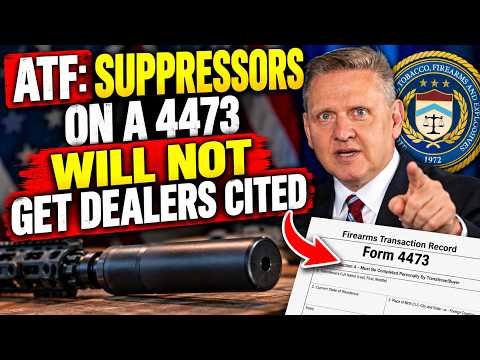 NFA UPDATE: ATF Says Suppressors on a 4473 WILL NOT Get Dealers Cited