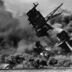 Japan Lost World War II the Second Bombs Fell on US Navy Battleships At Pearl Harbor