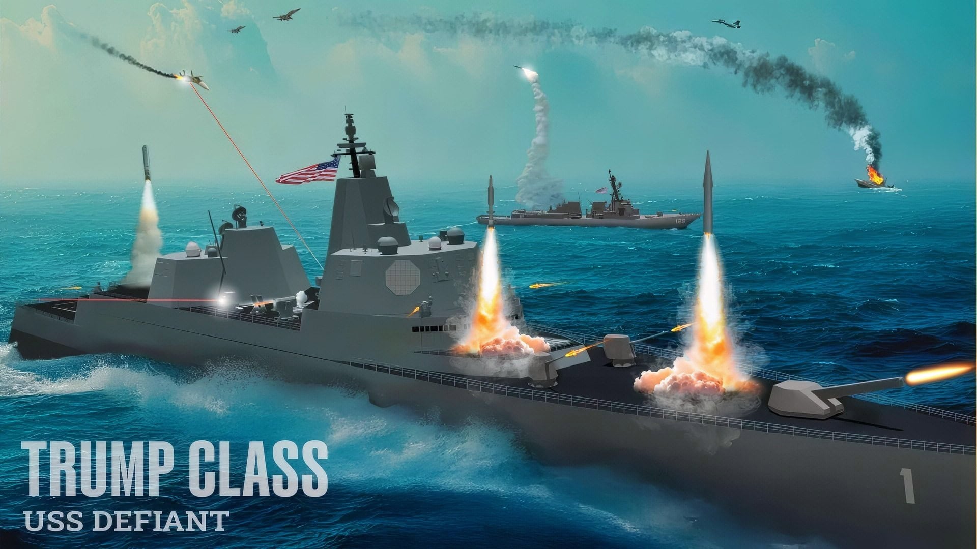Trump-Class Battleship USS Defiant