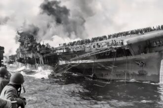 Two Bombs, over 800 dead, the Ship Listing 13 Degrees with Her Own Ordnance Cooking Off: US Navy Essex-Class Aircraft Carrier Survived What Seems Like Impossible Odds