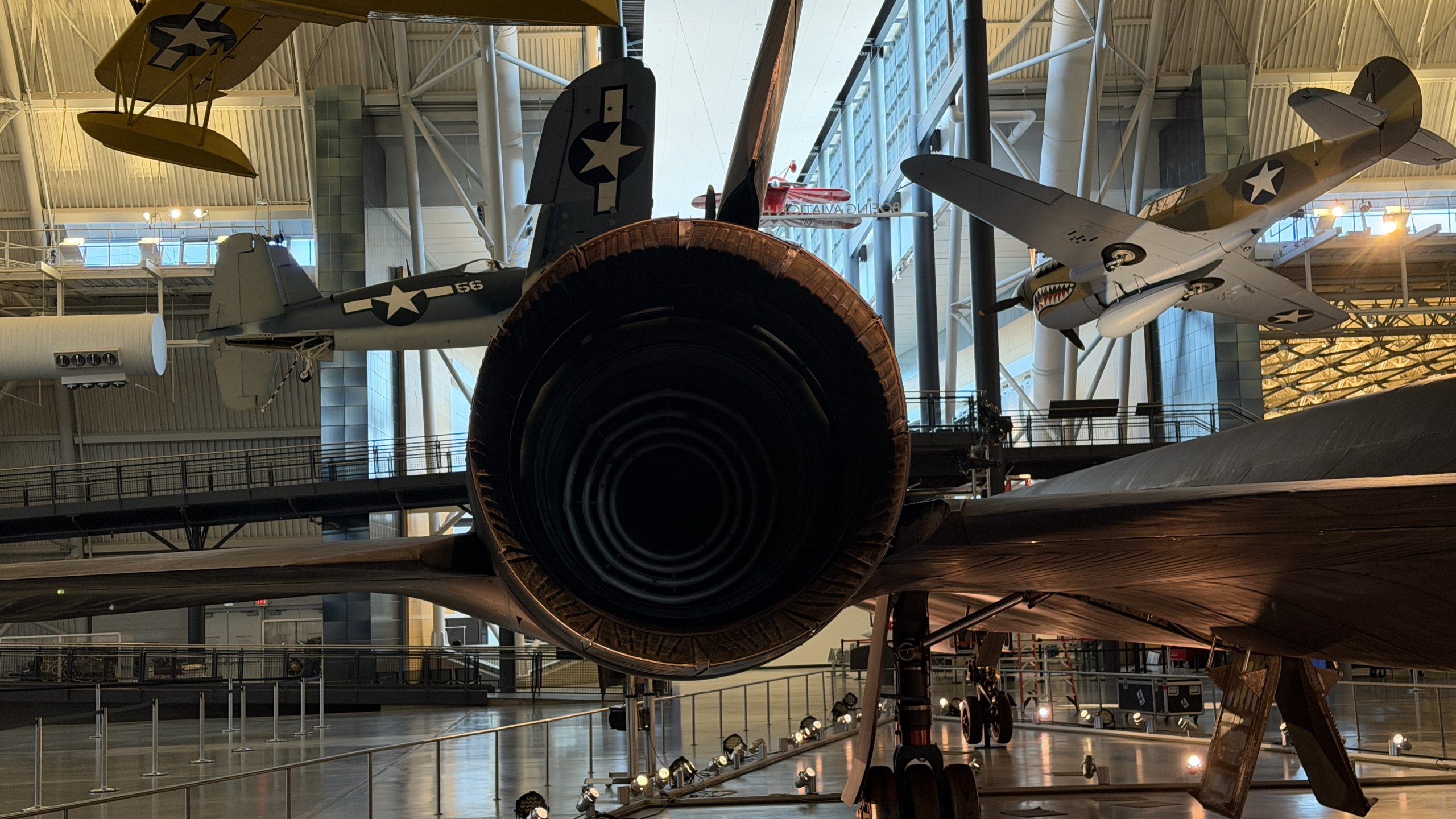 SR-71 Blackbird Sideview. Smithsonian Display Photo Taken by 19FortyFive on 9/30/2026. 