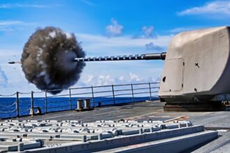 A 122-missile cruiser had 1.15 million set aside for a four-year overhaul and was decommissioned before a worker touched her, one of four the Navy retired mid-upgrade after putting .84 billion into them, and the three it finished leave the fleet in 2029