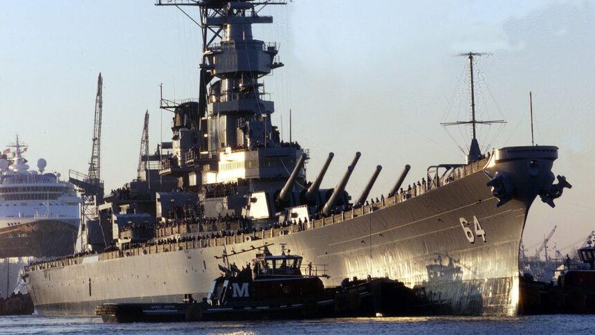 58,000-Ton US Navy Iowa-Class Battleship USS Kentucky:  Million Spent, She Was 72 Percent Complete and Used for ‘Parts’