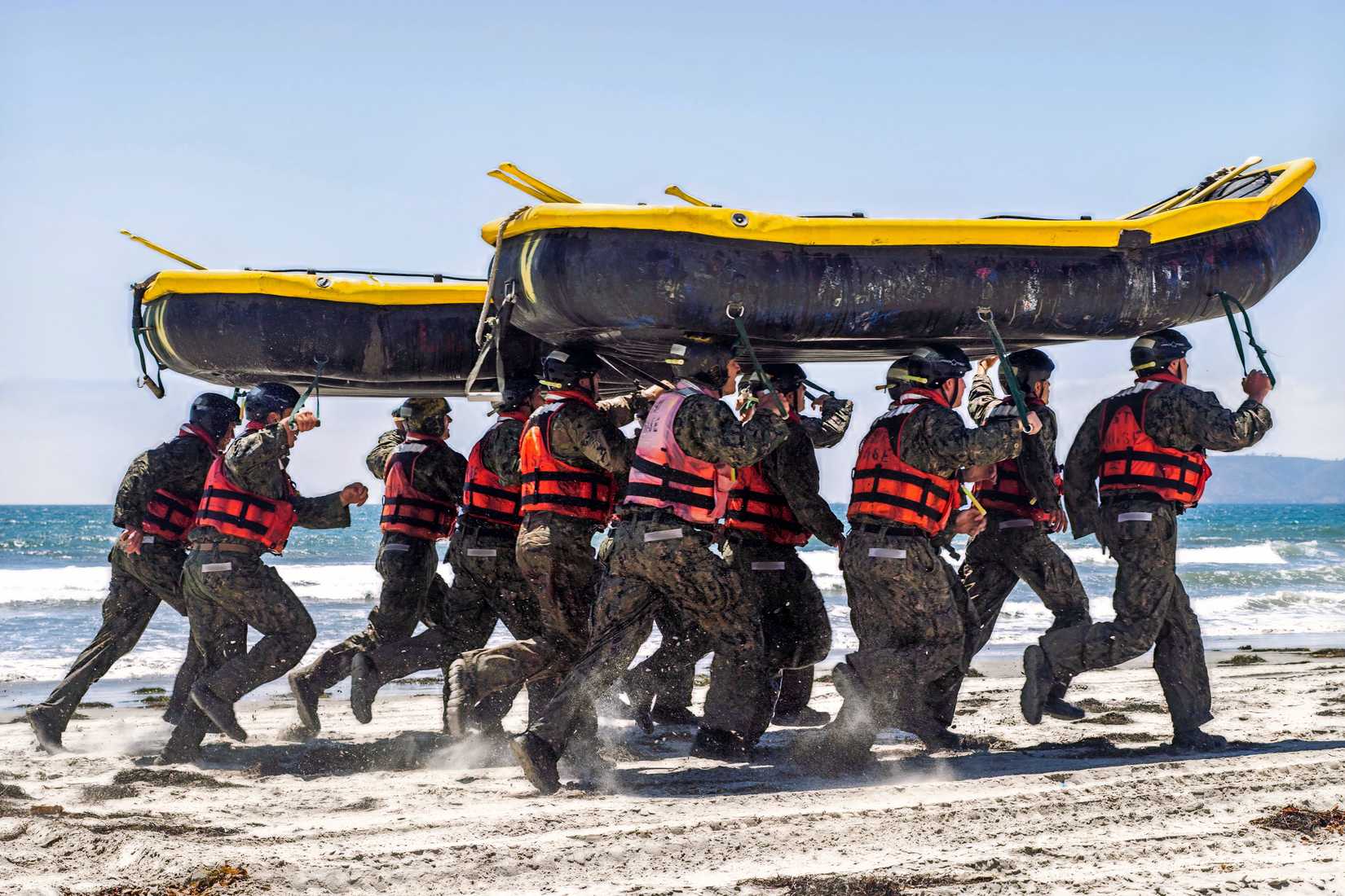 military BUDS boat carry